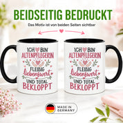 Altenpflegerin Tasse Geschenk 330 ml lustiger Spruch Pflege Altenpflege Geburtstag Weihnachten Kollegin