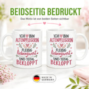 Altenpflegerin Tasse Geschenk 330 ml lustiger Spruch Pflege Altenpflege Geburtstag Weihnachten Kollegin