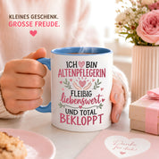 Altenpflegerin Tasse Geschenk 330 ml lustiger Spruch Pflege Altenpflege Geburtstag Weihnachten Kollegin
