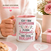 Altenpflegerin Tasse Geschenk 330 ml lustiger Spruch Pflege Altenpflege Geburtstag Weihnachten Kollegin