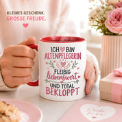 Altenpflegerin Tasse Geschenk 330 ml lustiger Spruch Pflege Altenpflege Geburtstag Weihnachten Kollegin