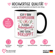 Altenpflegerin Tasse Geschenk 330 ml lustiger Spruch Pflege Altenpflege Geburtstag Weihnachten Kollegin
