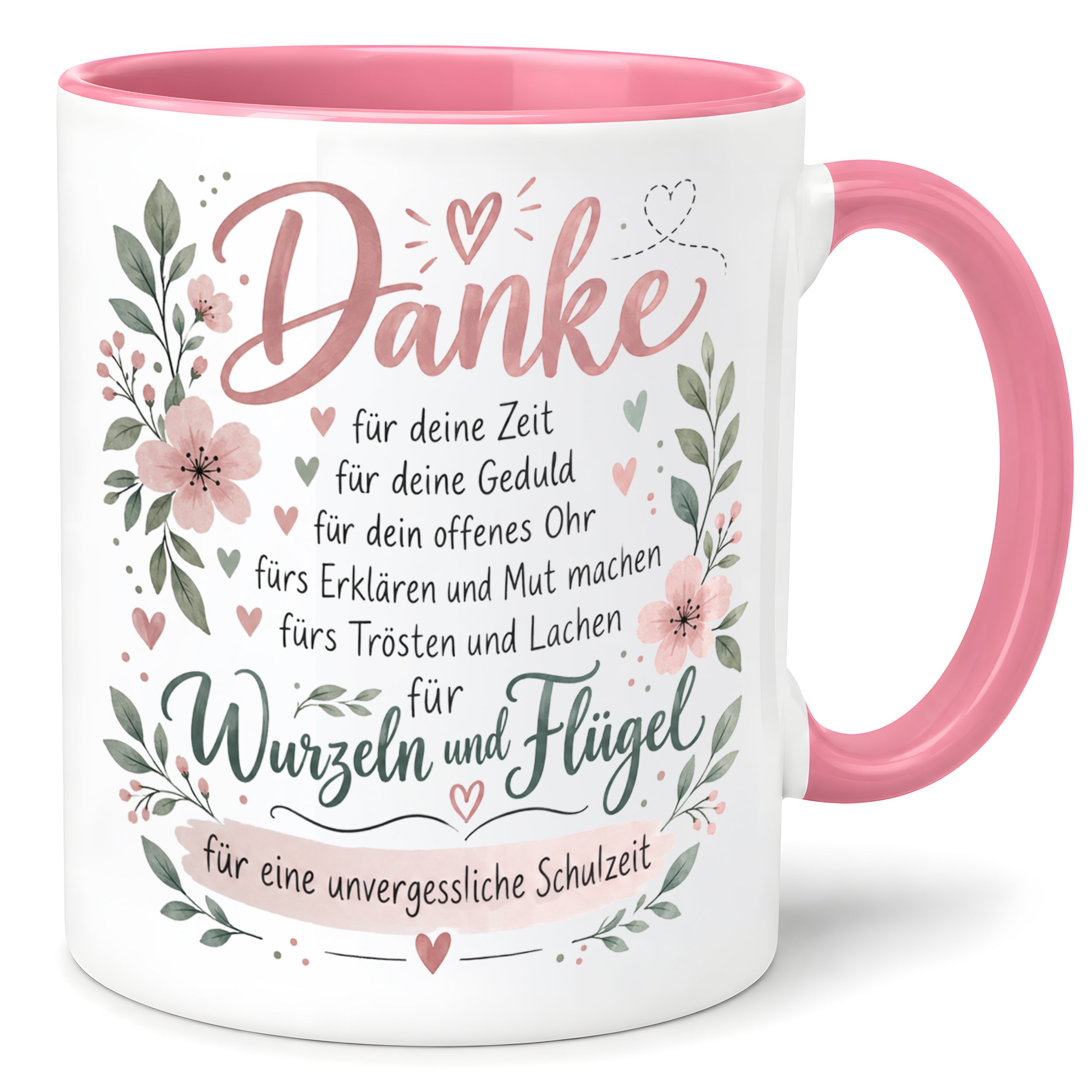 Danke Lehrerin Lehrer Tasse 330 ml Abschiedsgeschenk Schule Schuljahresende Dankeschön Keramiktasse mit Spruch