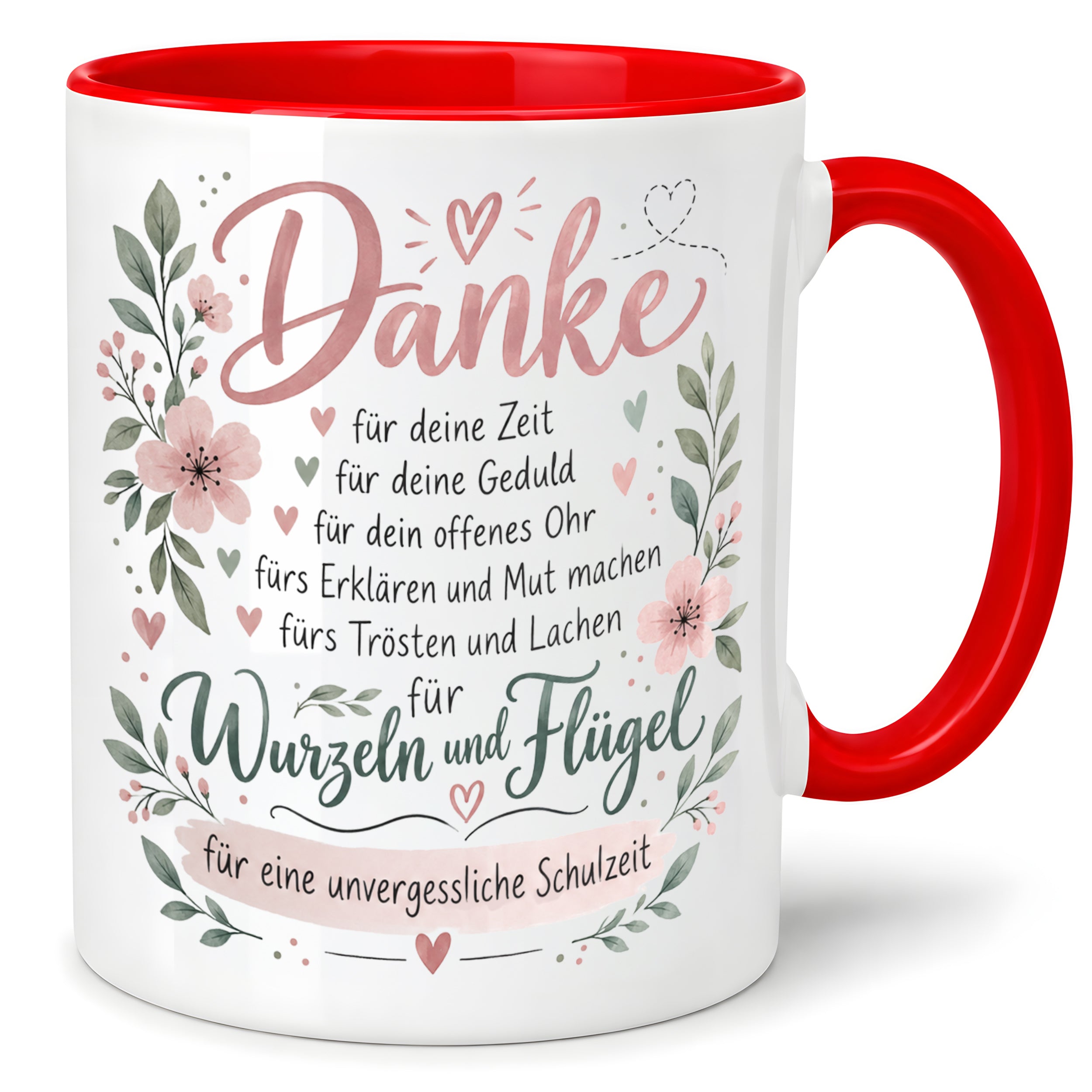 Danke Lehrerin Lehrer Tasse 330 ml Abschiedsgeschenk Schule Schuljahresende Dankeschön Keramiktasse mit Spruch