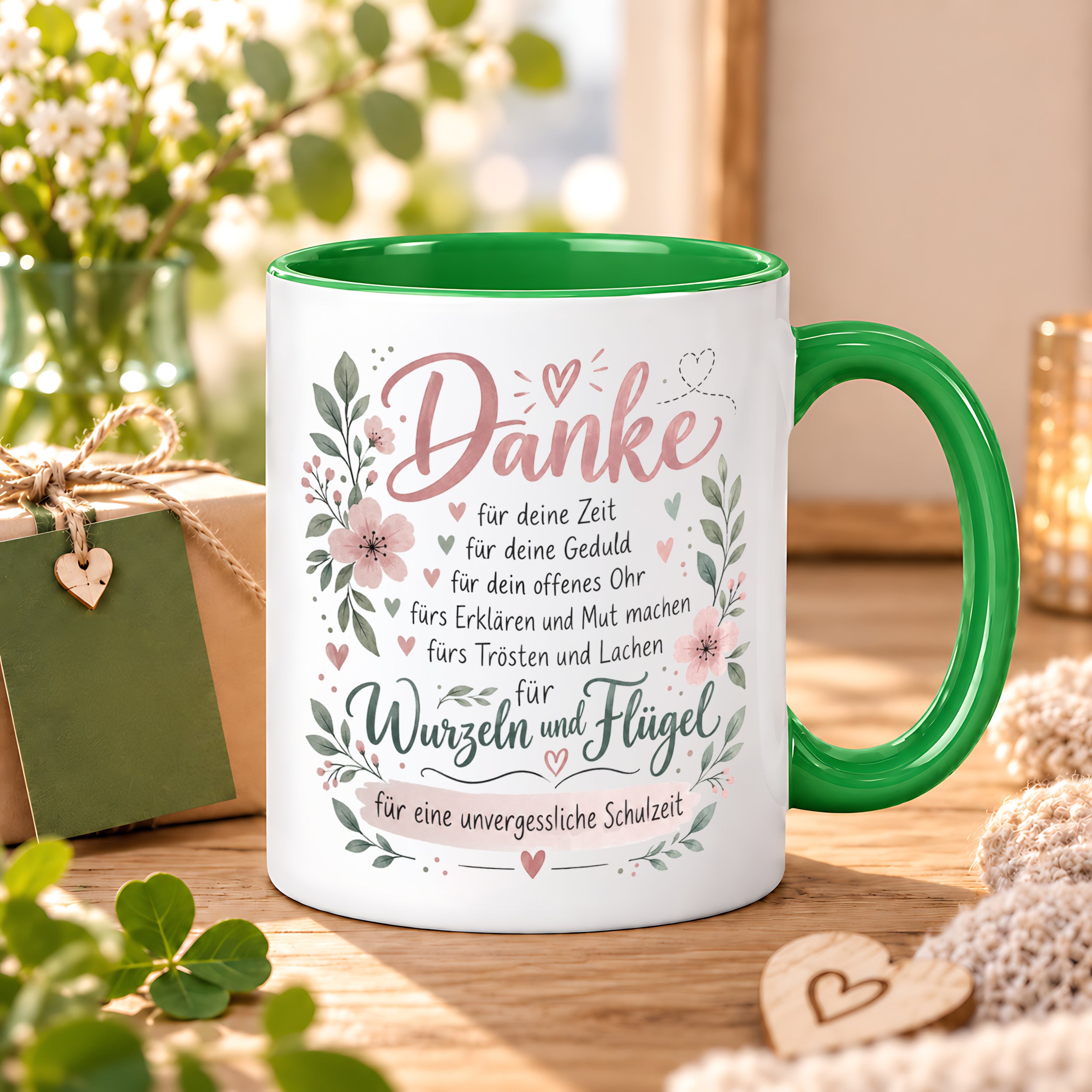 Danke Lehrerin Lehrer Tasse 330 ml Abschiedsgeschenk Schule Schuljahresende Dankeschön Keramiktasse mit Spruch