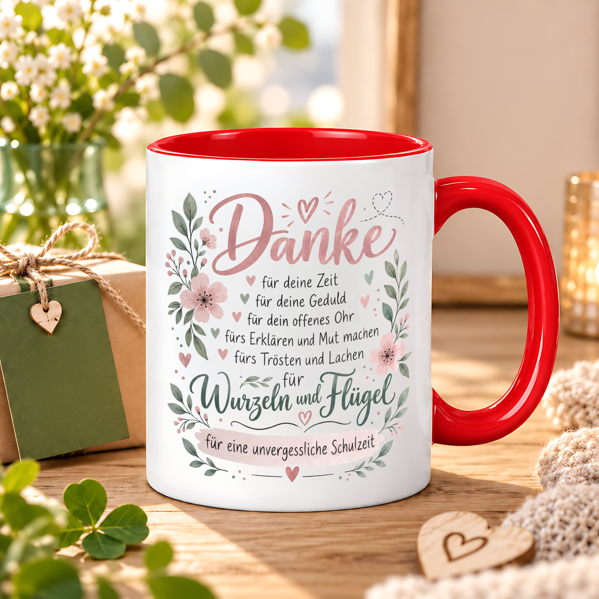 Danke Lehrerin Lehrer Tasse 330 ml Abschiedsgeschenk Schule Schuljahresende Dankeschön Keramiktasse mit Spruch