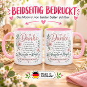 Danke Lehrerin Lehrer Tasse 330 ml Abschiedsgeschenk Schule Schuljahresende Dankeschön Keramiktasse mit Spruch
