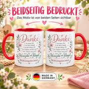 Danke Lehrerin Lehrer Tasse 330 ml Abschiedsgeschenk Schule Schuljahresende Dankeschön Keramiktasse mit Spruch