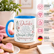 Danke Lehrerin Lehrer Tasse 330 ml Abschiedsgeschenk Schule Schuljahresende Dankeschön Keramiktasse mit Spruch