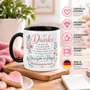 Danke Lehrerin Lehrer Tasse 330 ml Abschiedsgeschenk Schule Schuljahresende Dankeschön Keramiktasse mit Spruch