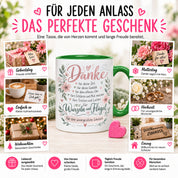 Danke Lehrerin Lehrer Tasse 330 ml Abschiedsgeschenk Schule Schuljahresende Dankeschön Keramiktasse mit Spruch