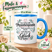 Tasse Physiotherapeutin Danke Geschenk beste Physiotherapeutin lustige Kaffeetasse Praxis Geburtstag Weihnachten 330 ml