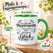 Tasse Physiotherapeutin Danke Geschenk beste Physiotherapeutin lustige Kaffeetasse Praxis Geburtstag Weihnachten 330 ml