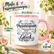 Tasse Physiotherapeutin Danke Geschenk beste Physiotherapeutin lustige Kaffeetasse Praxis Geburtstag Weihnachten 330 ml