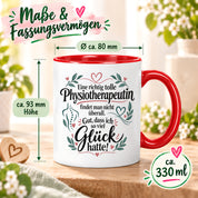 Tasse Physiotherapeutin Danke Geschenk beste Physiotherapeutin lustige Kaffeetasse Praxis Geburtstag Weihnachten 330 ml