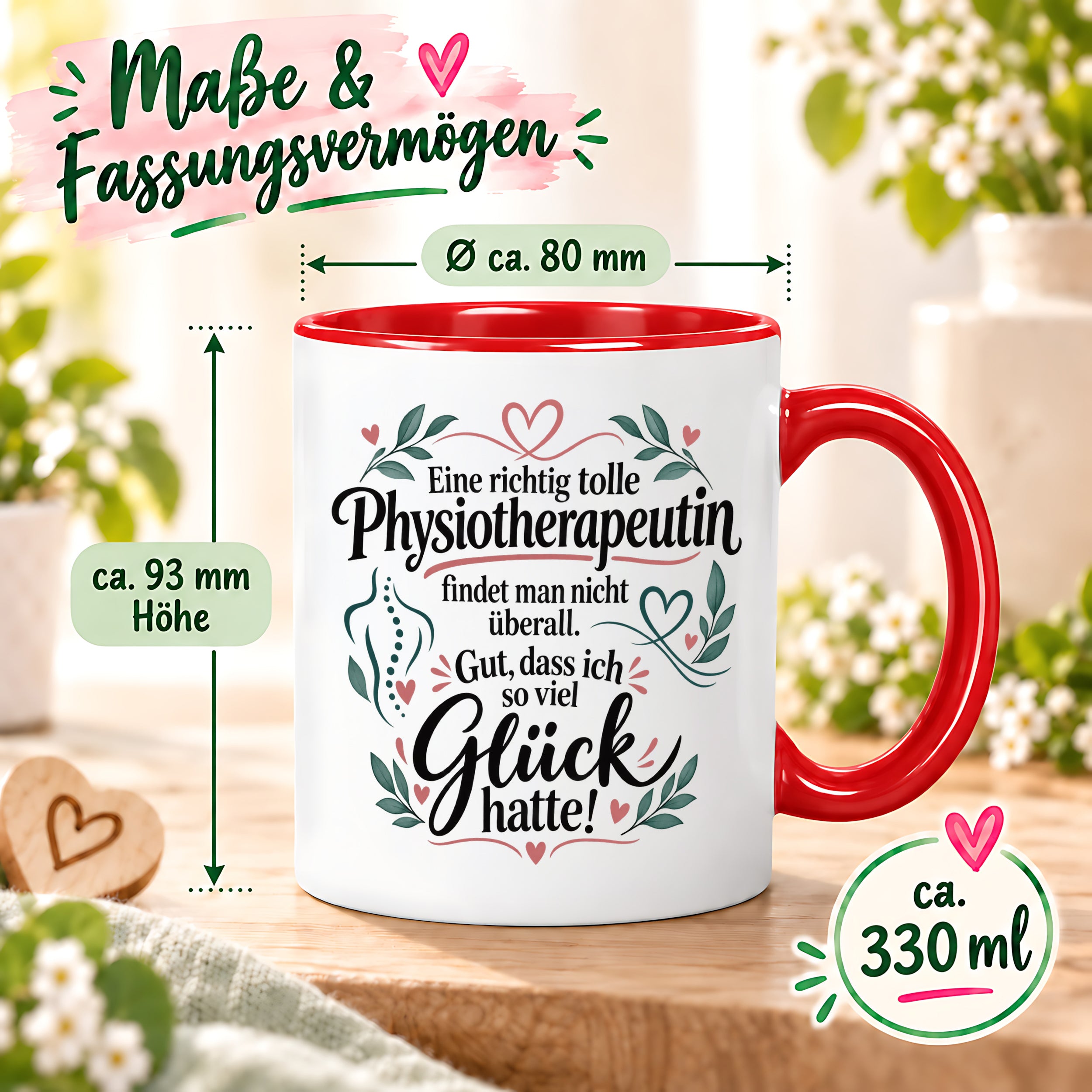 Tasse Physiotherapeutin Danke Geschenk beste Physiotherapeutin lustige Kaffeetasse Praxis Geburtstag Weihnachten 330 ml