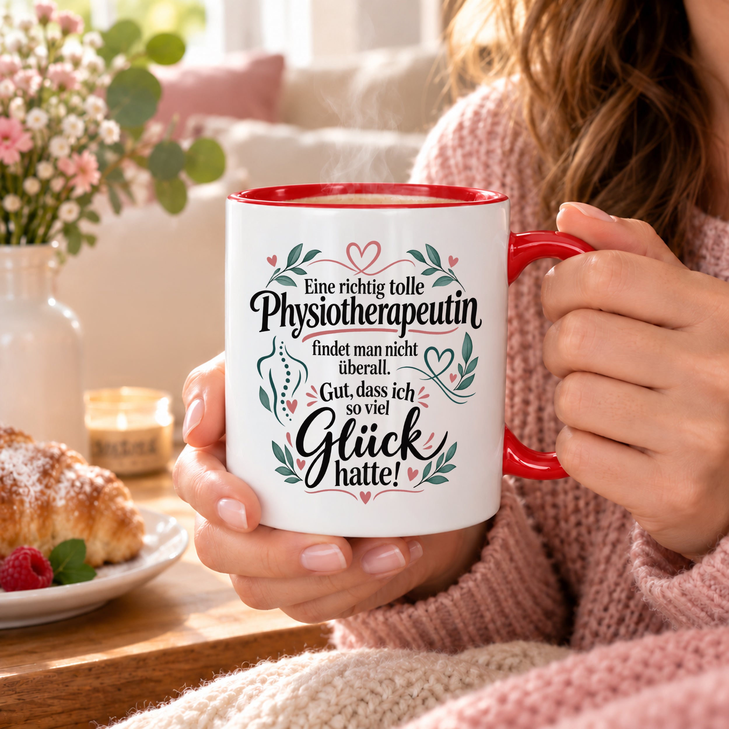 Tasse Physiotherapeutin Danke Geschenk beste Physiotherapeutin lustige Kaffeetasse Praxis Geburtstag Weihnachten 330 ml