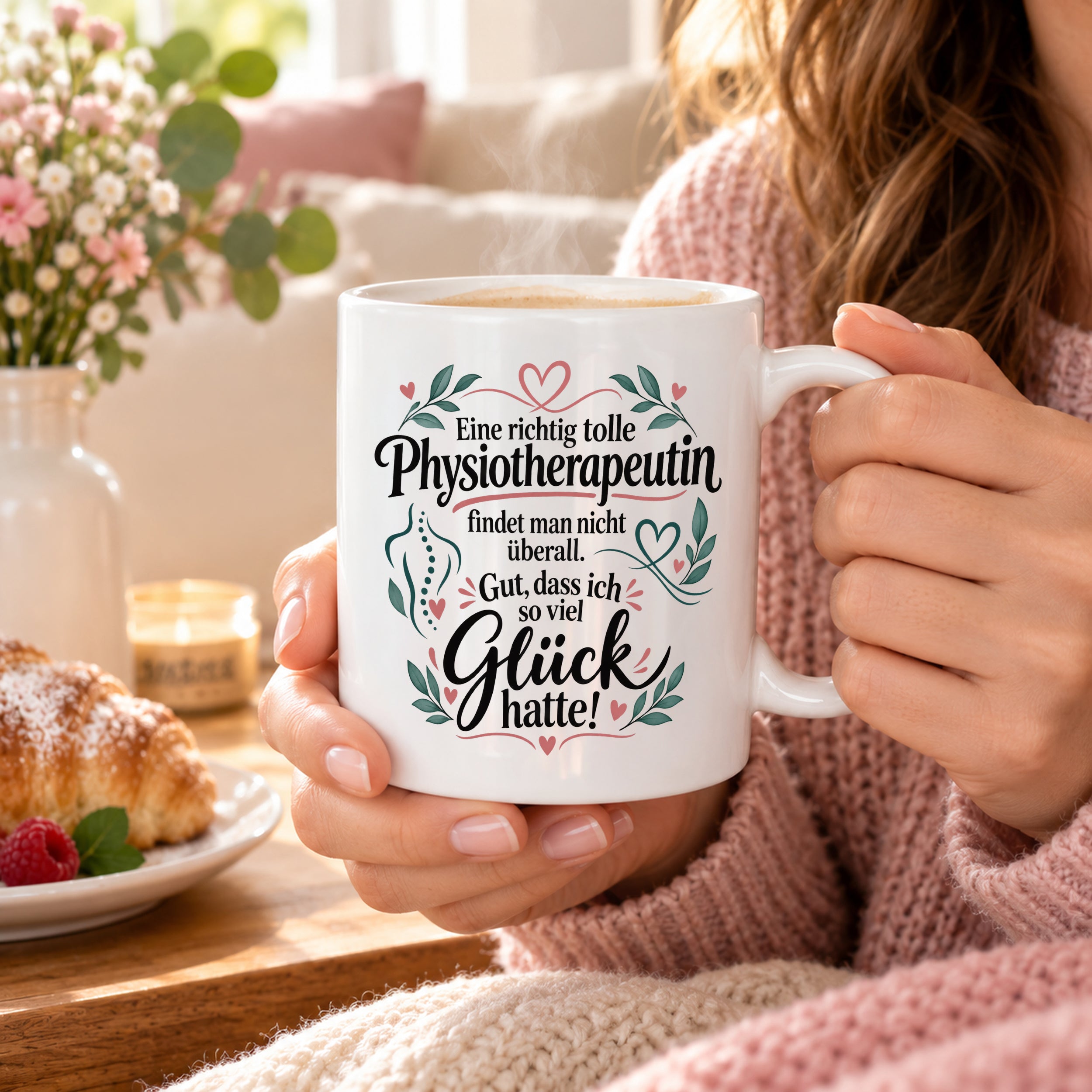 Tasse Physiotherapeutin Danke Geschenk beste Physiotherapeutin lustige Kaffeetasse Praxis Geburtstag Weihnachten 330 ml