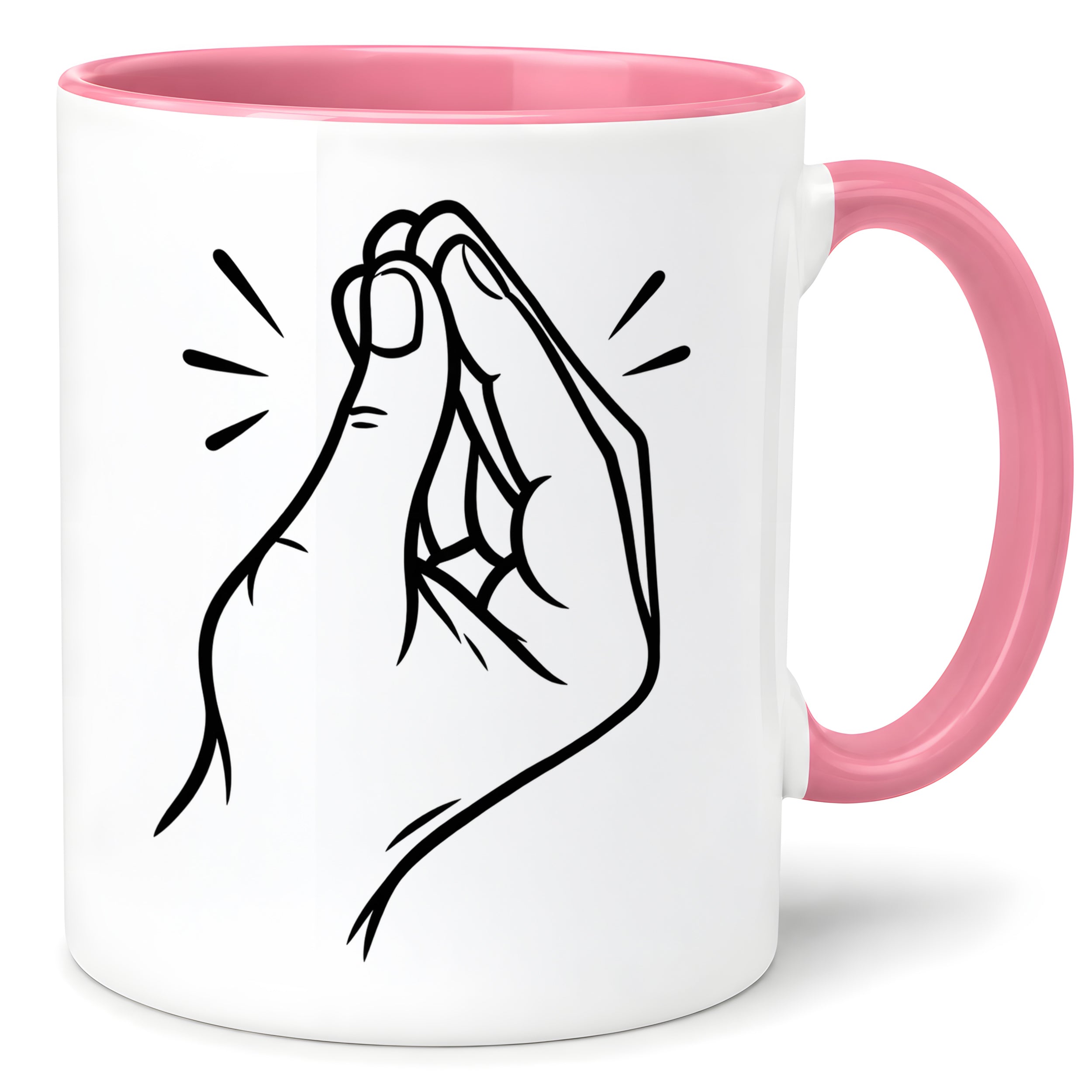Italienische Geste Tasse 330 ml Italien Geschenk Keramiktasse Handzeichen lustig für Italien Fans Geburtstag Weihnachten