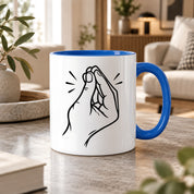 Italienische Geste Tasse 330 ml Italien Geschenk Keramiktasse Handzeichen lustig für Italien Fans Geburtstag Weihnachten