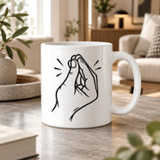 Italienische Geste Tasse 330 ml Italien Geschenk Keramiktasse Handzeichen lustig für Italien Fans Geburtstag Weihnachten