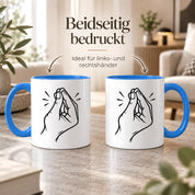 Italienische Geste Tasse 330 ml Italien Geschenk Keramiktasse Handzeichen lustig für Italien Fans Geburtstag Weihnachten
