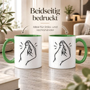 Italienische Geste Tasse 330 ml Italien Geschenk Keramiktasse Handzeichen lustig für Italien Fans Geburtstag Weihnachten