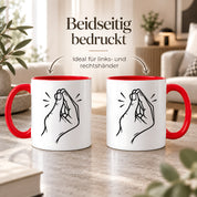 Italienische Geste Tasse 330 ml Italien Geschenk Keramiktasse Handzeichen lustig für Italien Fans Geburtstag Weihnachten