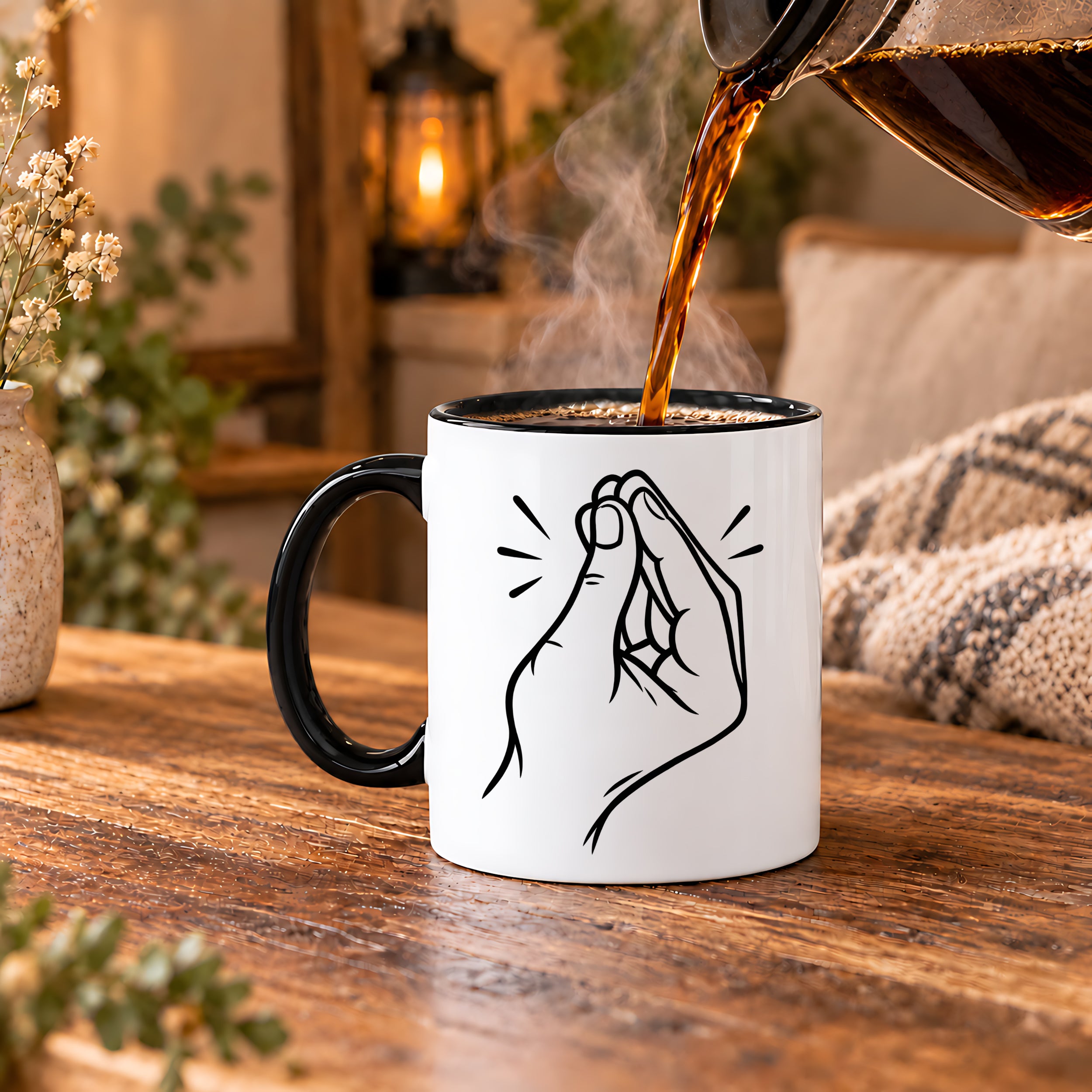 Italienische Geste Tasse 330 ml Italien Geschenk Keramiktasse Handzeichen lustig für Italien Fans Geburtstag Weihnachten