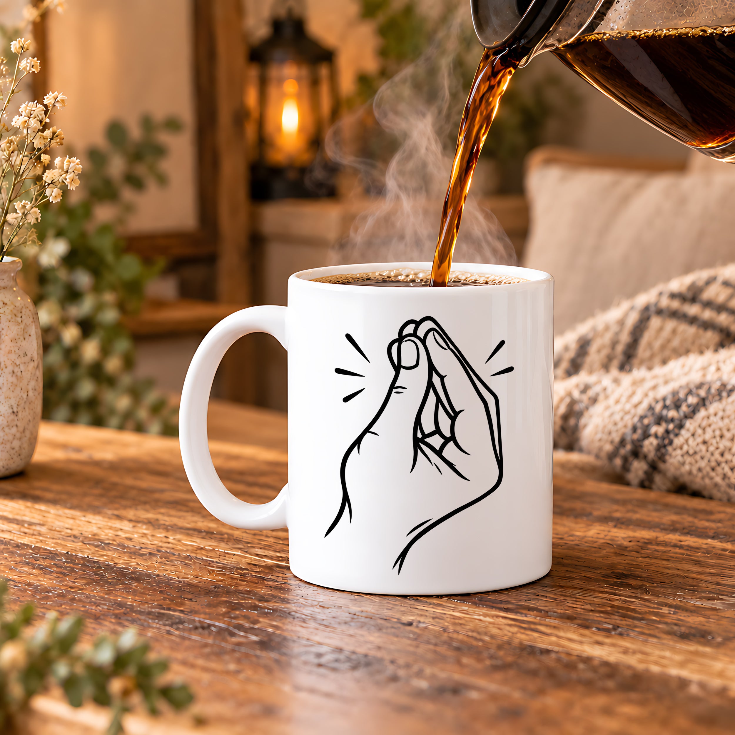 Italienische Geste Tasse 330 ml Italien Geschenk Keramiktasse Handzeichen lustig für Italien Fans Geburtstag Weihnachten
