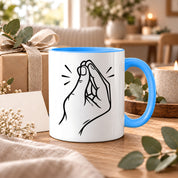 Italienische Geste Tasse 330 ml Italien Geschenk Keramiktasse Handzeichen lustig für Italien Fans Geburtstag Weihnachten