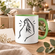 Italienische Geste Tasse 330 ml Italien Geschenk Keramiktasse Handzeichen lustig für Italien Fans Geburtstag Weihnachten