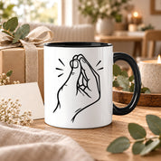 Italienische Geste Tasse 330 ml Italien Geschenk Keramiktasse Handzeichen lustig für Italien Fans Geburtstag Weihnachten