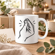 Italienische Geste Tasse 330 ml Italien Geschenk Keramiktasse Handzeichen lustig für Italien Fans Geburtstag Weihnachten