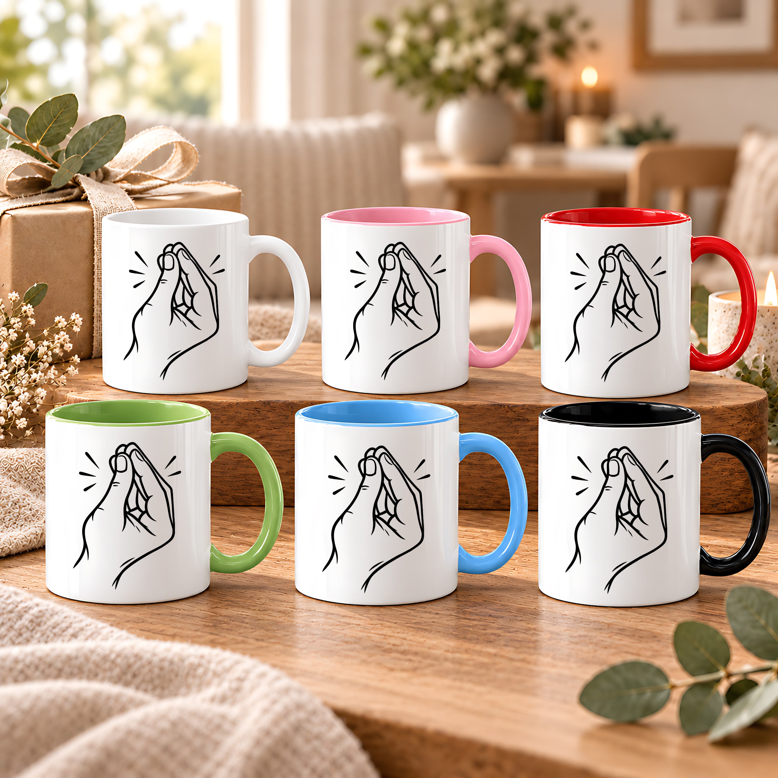 Italienische Geste Tasse 330 ml Italien Geschenk Keramiktasse Handzeichen lustig für Italien Fans Geburtstag Weihnachten