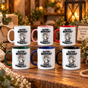 Tasse Guten Morgen Ganz dünnes Eis lustiger Katzen Spruch Morgenmuffel Geschenk Büro Kollegen Geburtstag 330 ml