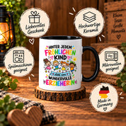 Tasse Erzieherin Geschenk fröhliches Kind wundervolle Erzieherin 330 ml Kindergärtnerin
