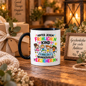 Tasse Erzieherin Geschenk fröhliches Kind wundervolle Erzieherin 330 ml Kindergärtnerin