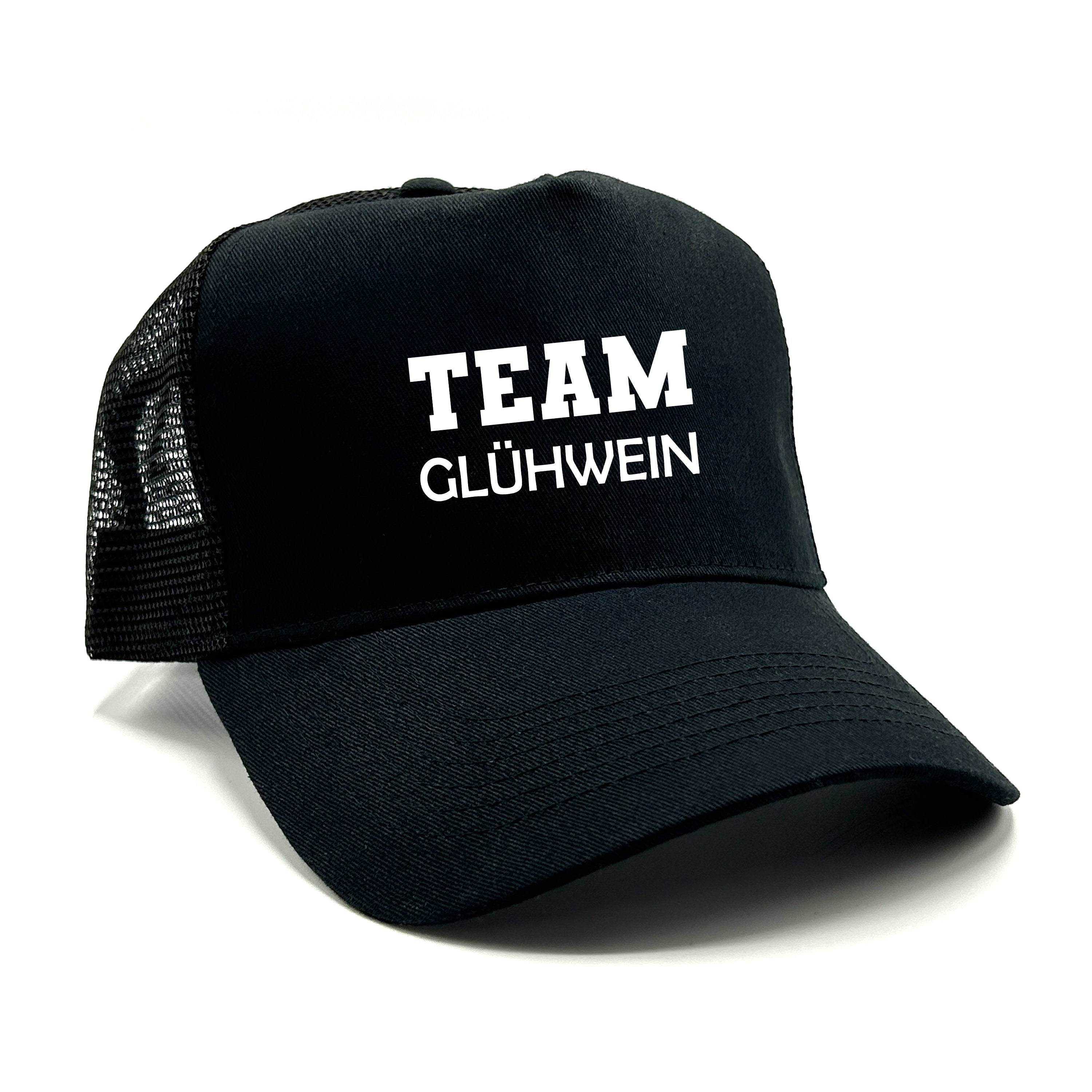 Trucker Cap in Mesh Optik - Team Glühwein - Farbwahl | Unisex | OneSize durch verstellbaren Klipp-Verschluss