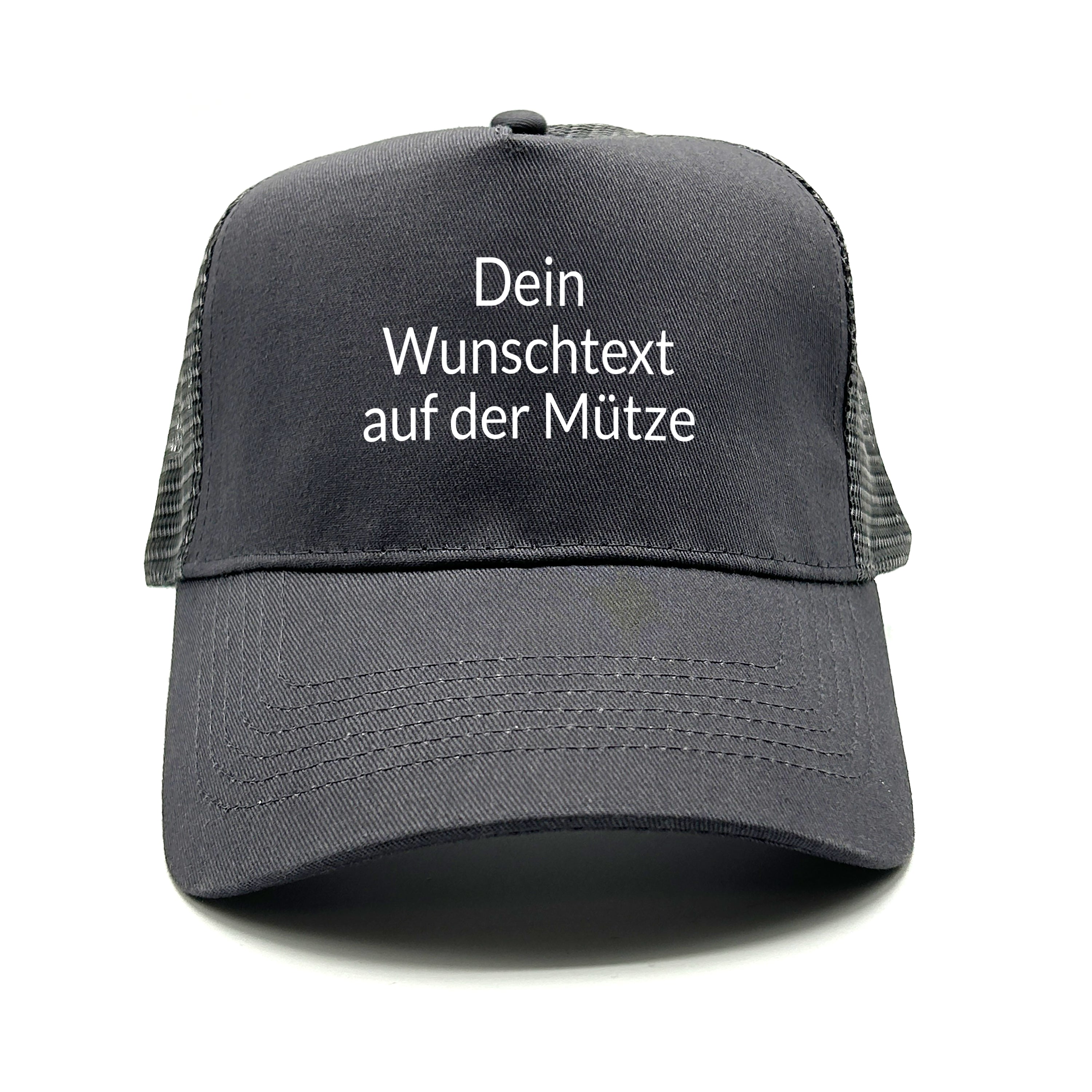 personalisierte Trucker Cap in Mesh Optik - mit Wunschtext - Farbwahl | Unisex | OneSize durch verstellbaren Klipp-Verschluss