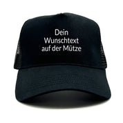 personalisierte Trucker Cap in Mesh Optik - mit Wunschtext - Farbwahl | Unisex | OneSize durch verstellbaren Klipp-Verschluss