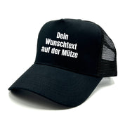 personalisierte Trucker Cap in Mesh Optik - mit Wunschtext - Farbwahl | Unisex | OneSize durch verstellbaren Klipp-Verschluss