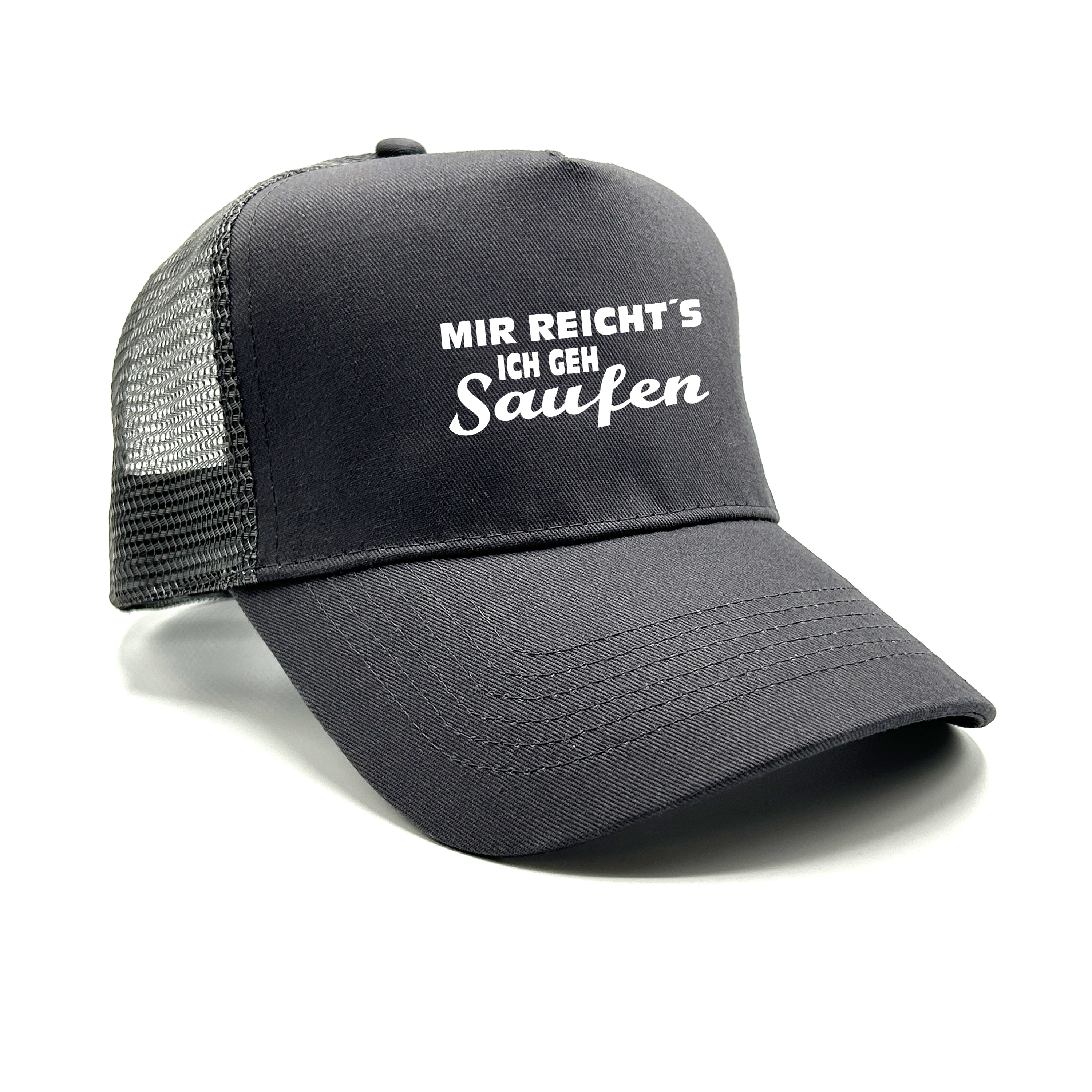 Trucker Cap in Mesh Optik - Mir reicht´s ich geh Saufen - Farbwahl | Unisex | OneSize durch verstellbaren Klipp-Verschluss