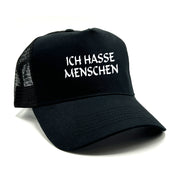 Trucker Cap in Mesh Optik - Ich hasse Menschen - Farbwahl | Unisex | OneSize durch verstellbaren Klipp-Verschluss