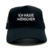 Trucker Cap in Mesh Optik - Ich hasse Menschen - Farbwahl | Unisex | OneSize durch verstellbaren Klipp-Verschluss