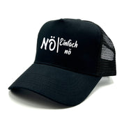 Trucker Cap in Mesh Optik - Nö - Einfach nö - Farbwahl | Unisex | OneSize durch verstellbaren Klipp-Verschluss