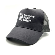 Trucker Cap in Mesh Optik - No Farmers no Food no Future - Farbwahl | Unisex | OneSize durch verstellbaren Klipp-Verschluss