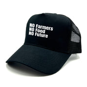 Trucker Cap in Mesh Optik - No Farmers no Food no Future - Farbwahl | Unisex | OneSize durch verstellbaren Klipp-Verschluss