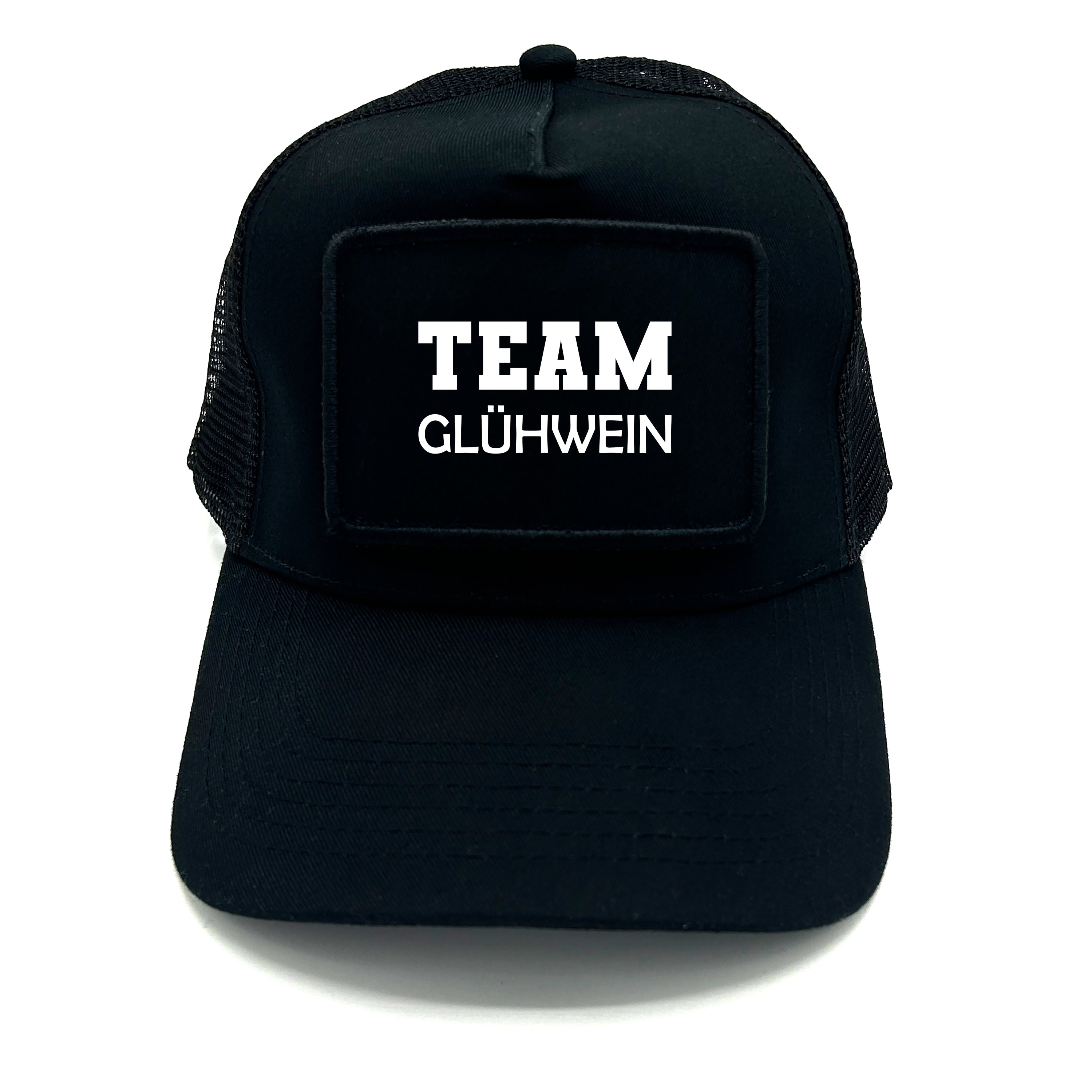 Trucker Mesh Cap mit Patch - Team Glühwein - Farbwahl | Unisex | OneSize durch verstellbaren Klipp-Verschluss