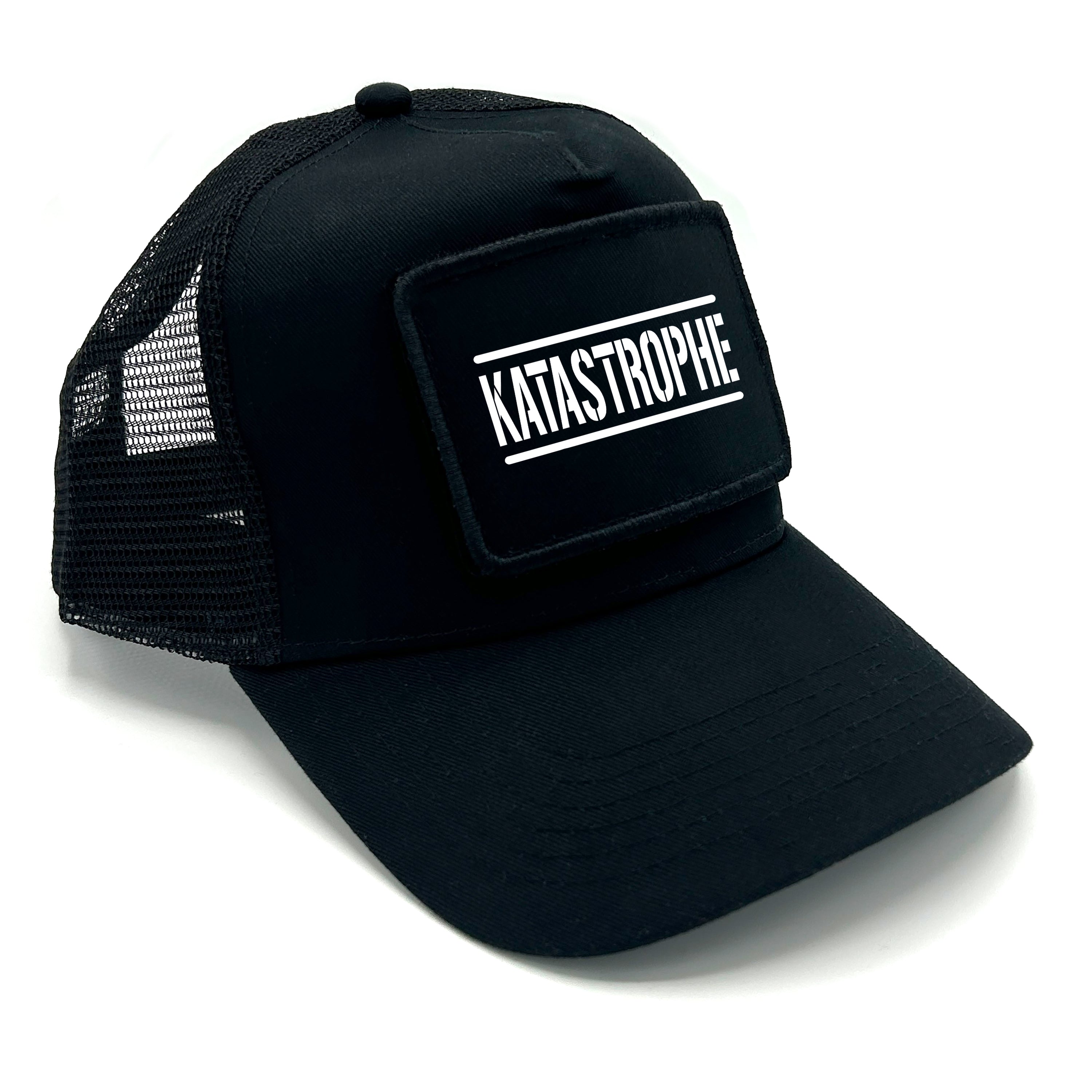 Trucker Mesh Cap mit Patch - KATASTROPHE - Farbwahl | Unisex | OneSize durch verstellbaren Klipp-Verschluss